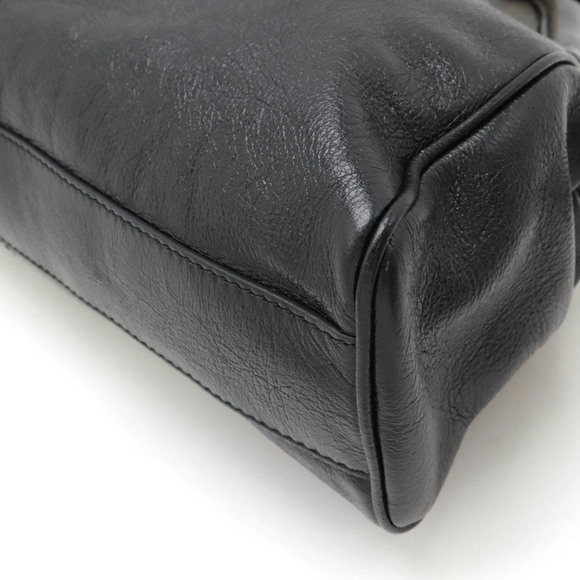 GUCCI Black Leather Shoulder Bag - Picture 4 of 9